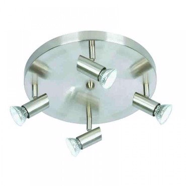 INLIGHT ΤΕΤΡΑΦΩΤΟ ΣΠΟΤ ΜΕΤΑΛΛΙΚΟ ΝΙΚΕΛ ΜΑΤ GU10 Φ30x7cm 9075-4